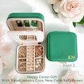 Personalized Classic Saffiano Leather Travel Jewelry Case | Monogram Gift, Spring Travel Essential, Sorority Gift, Mother’s Day Gift