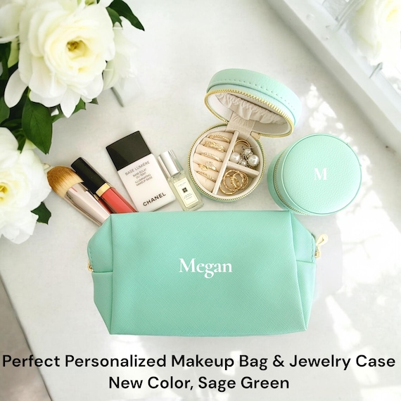 custom travel makeup bag Chenille Bag, Personalized Corduroy Name Toiletry It is more than a toiletry bag Personalized Beach Trip Makeup Bag: