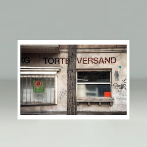 Tortenversand, Postkarte, Kuchenliebe, Geschenkekarten, Gutschein, Grußkarte, Typografie, coole Fotopostkarte