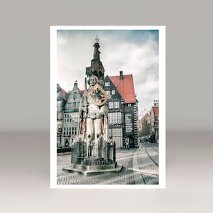 The Roland of Bremen, landmark, postcard, postcard, greeting card, photography