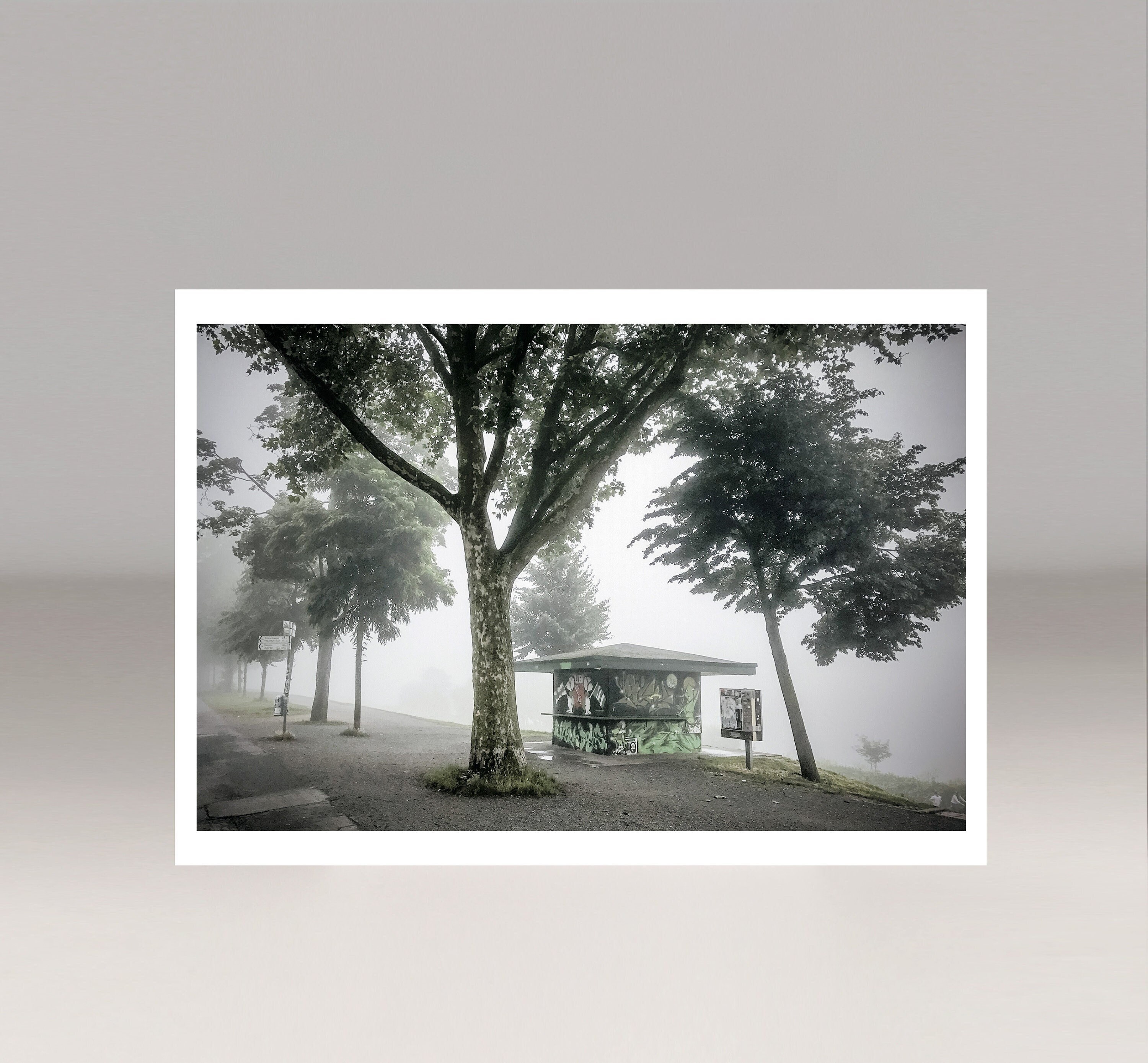 Werder Kiosk Bremen, fog, Osterdeich, Weserstadion, fan postcard, photography, postcard, greeting card, good cards