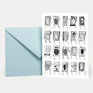 Carte pliante "Max et Moritz" pour naissance, prénom de bébé, carte de naissance, carte bébé, carte de félicitations, carte, bonjour bébé, illustration, bonnes cartes