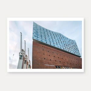 Amburgo, Elbphilharmonie, cartolina, Elphi, sala concerti, buono, vecchio magazzino del molo, magazzino, porto, Speicherstadt, Elba, belle cartoline