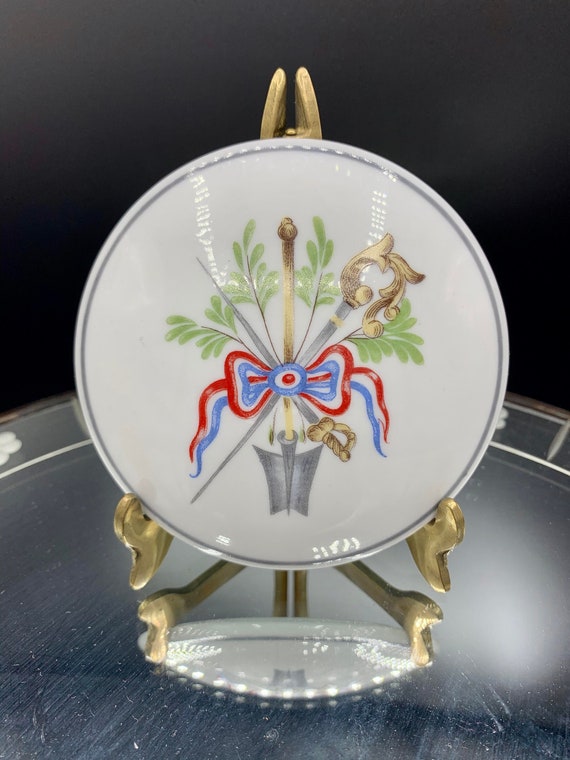 Limoges Porcelain Box Celebrating the French Bicentennial, Porcelain Box from Limoges