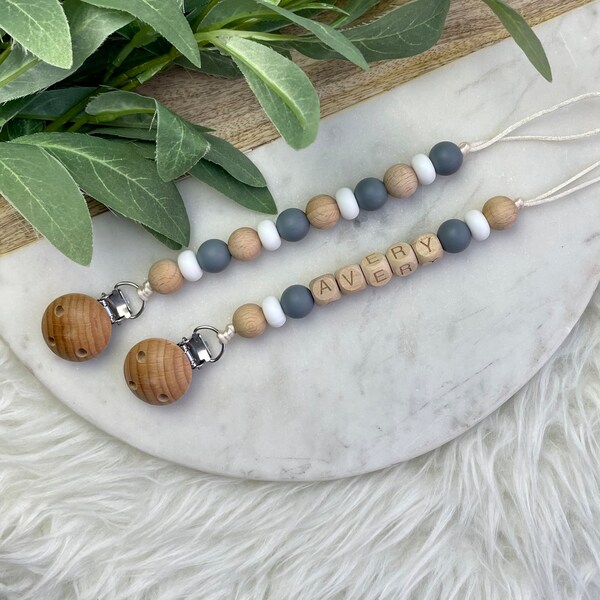 Baby Pacifier Clip Etsy