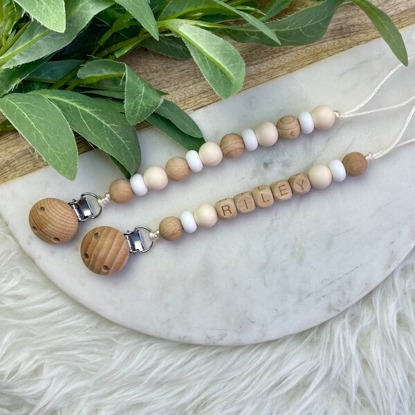 Baby Pacifier Clip Etsy