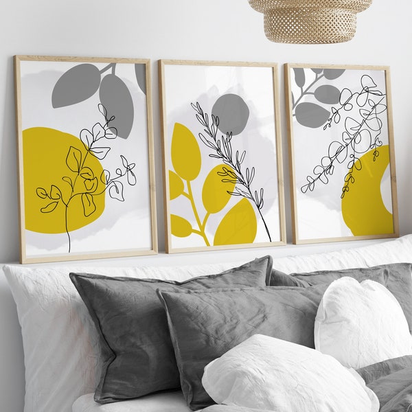 Mustard Wall Art Etsy UK