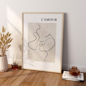 Set of 3 Wall Prints, Beige Wall Art, Neutral Wall Prints, Beige Wall Decor, Natural Wall Decor, Bedroom Wall Art, Home Decor, Beige Bild 4