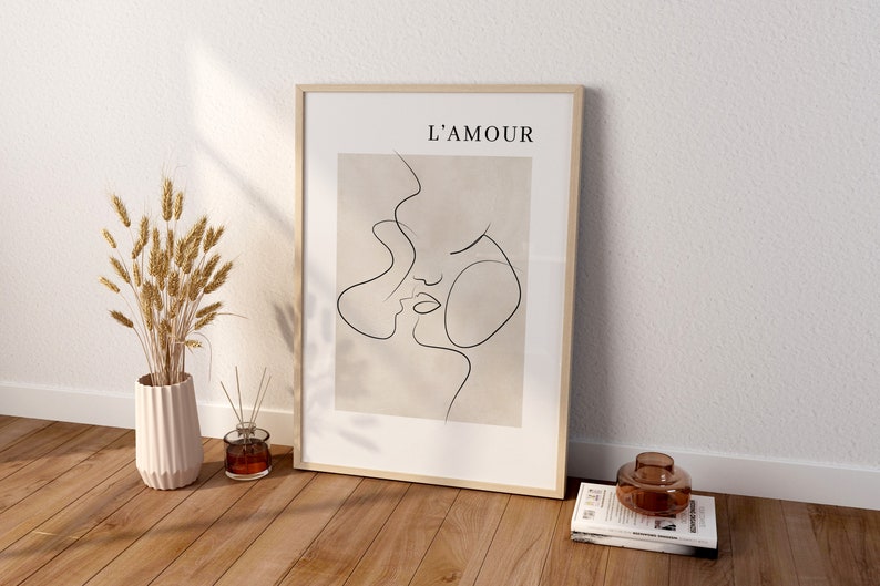 Set of 3 Wall Prints, Beige Wall Art, Neutral Wall Prints, Beige Wall Decor, Natural Wall Decor, Bedroom Wall Art, Home Decor, Beige Bild 4