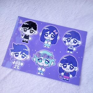 Omori Vinyl Sticker Sheet | 5pcs