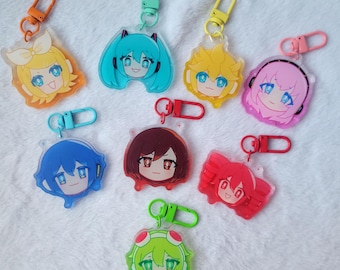 Llaveros de gomitas de Vocaloid de 5 cm