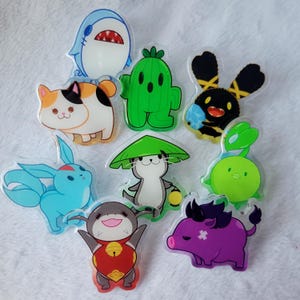 FFXIV Minion Acrylic Pins 2&quot;