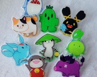 FFXIV Minion Acrylic Pins 2"