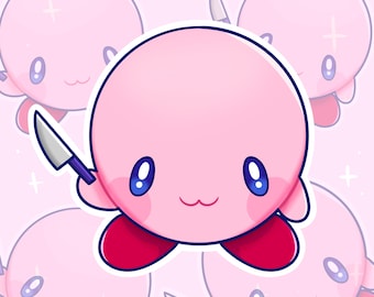 Kirby Knife Sticker