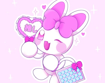 Oshikatsu Kiki OC Sticker | 2.8"