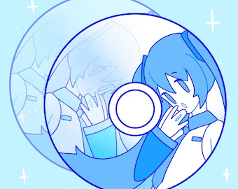 Miku CD Sticker | 2.8"