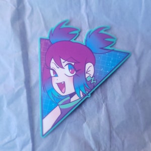 Lofi Vaporwave Anime Girl Sticker