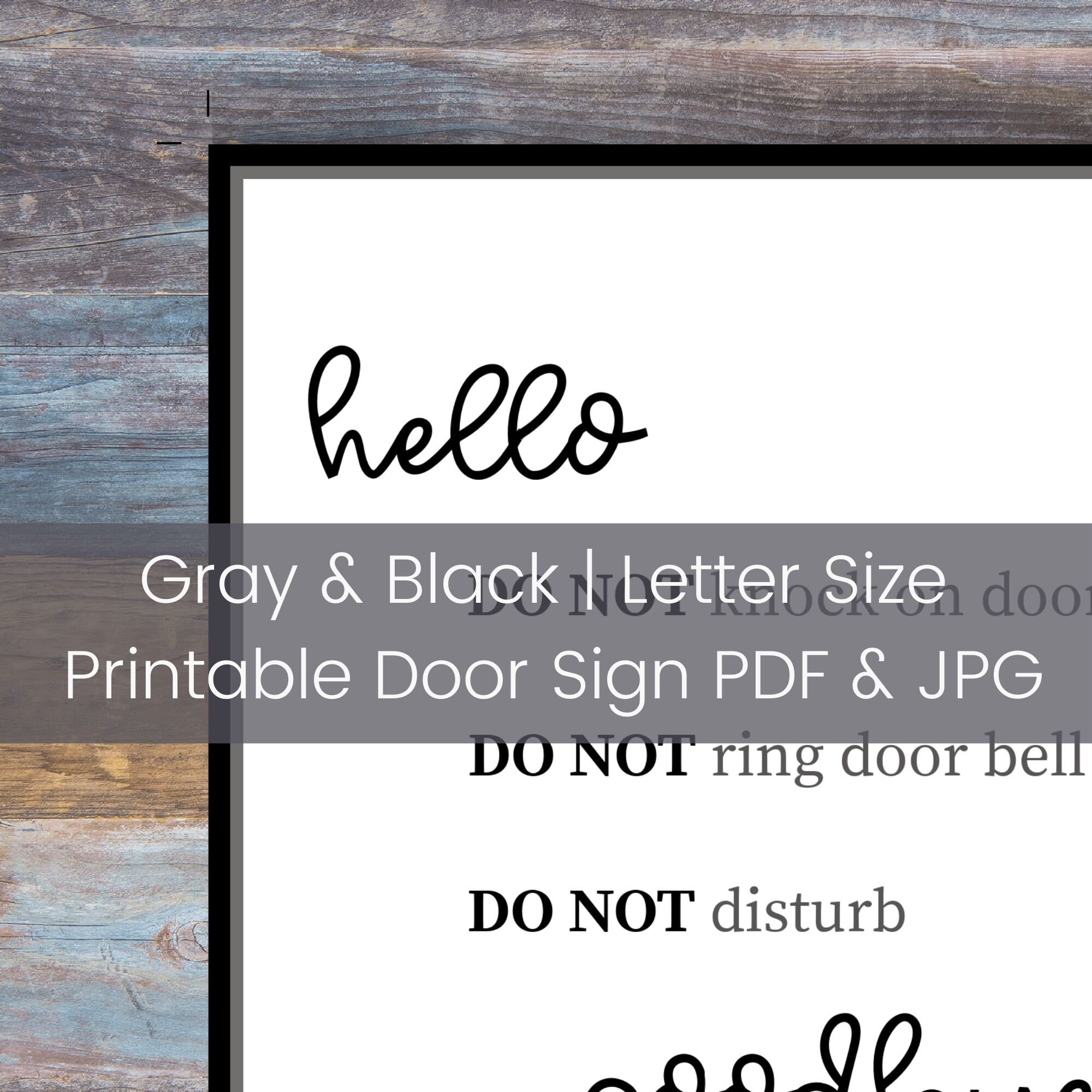 Do Not Disturb Printable Door Sign Front Door Sign Front Door Notice Etsy Do Not Disturb Printable Door Sign Front Door Sign Front Door Notice Etsy