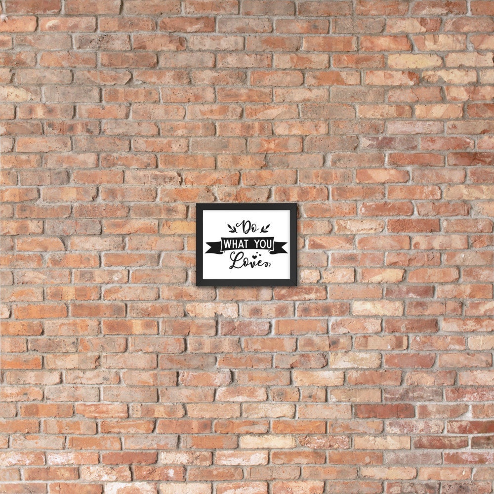 Inspirational work framed wall art inspirational quotes Etsy