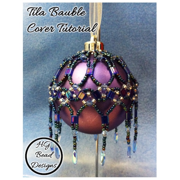 Beaded Bauble Cover Tutorial Pattern - Tila