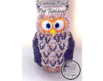 Watson Structural Peyote Owl Pot Pattern Tutorial