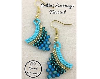 Cellini Earrings Beading Tutorial Pattern