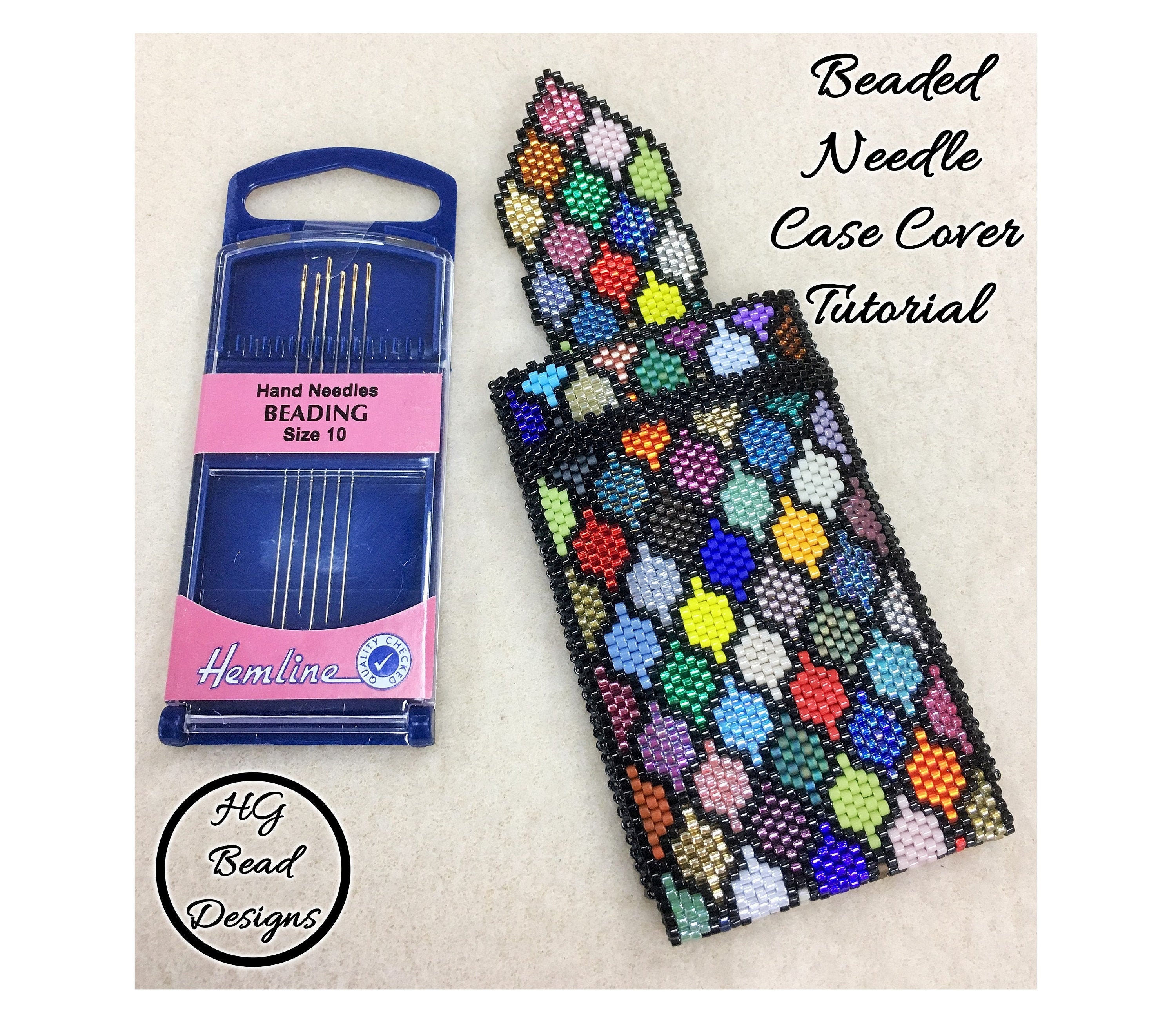 Beaded Peyote Needle Case Cover Pattern Tutorial Etsy UK