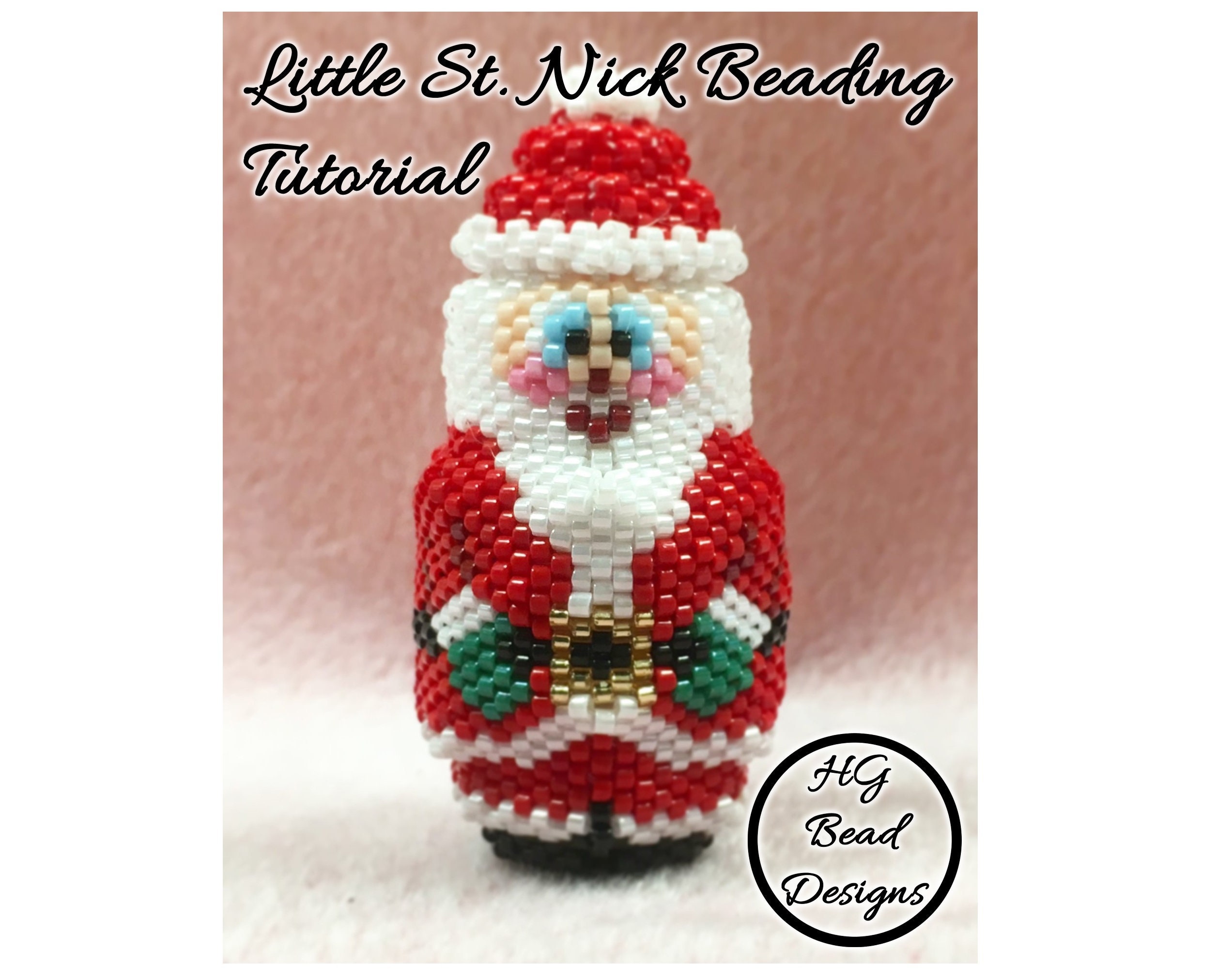 Little Santa Peyote Beaded Ornament Pattern Tutorial - Etsy