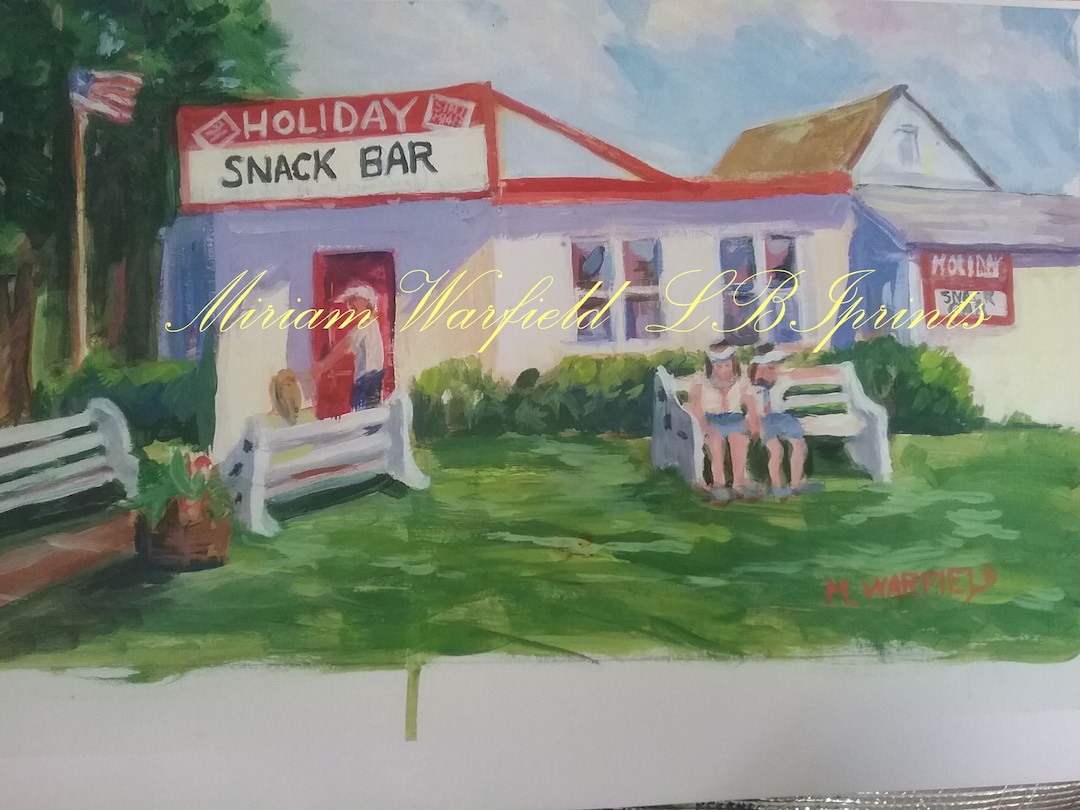 Holiday Snack Bar,long Beach Island,lbi,beach,ocean,lbiprint 16x20 Etsy