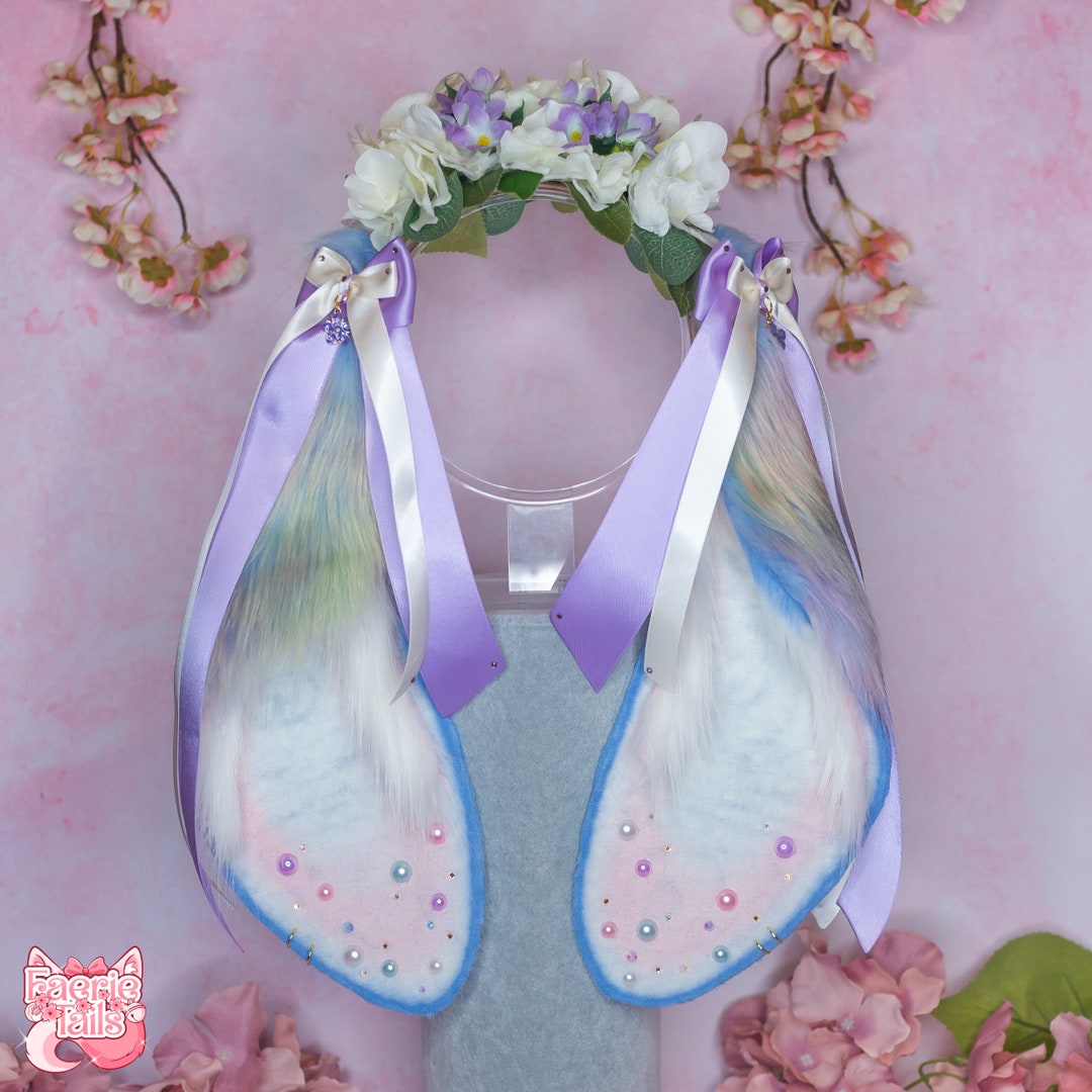 Spring Pearl Large Lop Bunny Ears Headband, Lop Bunny Ears, Cosplay