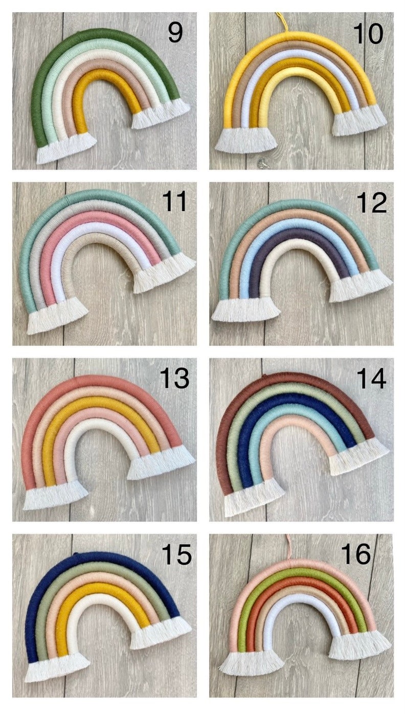 Personalised Name Rainbow Wall Hanging / New Baby / Custom Baby Shower Gift / Macrame / Nursery Decor Rainbow Hanging / Nursery Wall Hanging image 6