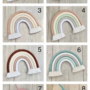 Personalised Name Rainbow Wall Hanging / New Baby / Custom Baby Shower Gift / Macrame / Nursery Decor Rainbow Hanging / Nursery Wall Hanging image 5