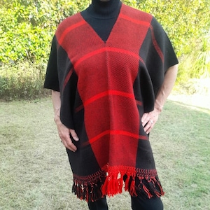 poncho da cowboy in lana