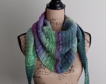 Ready to Ship!, Pebble In A Pond Neck Wrap, Crochet Scarf for Women, Triangle Scarf for Fall, Fashion Accessory for Fall