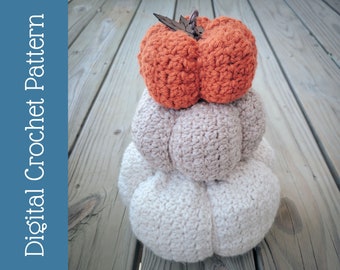 PATTERN | Driftwood Pumpkin | Digital | PDF | Crochet Pattern | Fall Accessory | DIY | Make Yourself