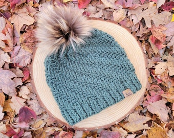 Cozy Handmade Crochet Winter Hat, Ready to Ship Slouchy Cypress Grove Beanie for Women and Teens