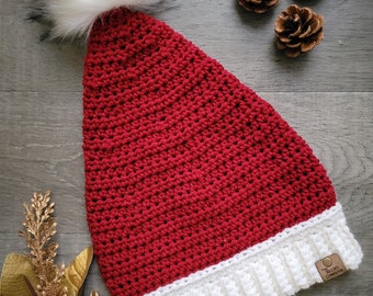 Ready to Ship Santa Hat, Christmas Hat, Holiday Hat for Adults