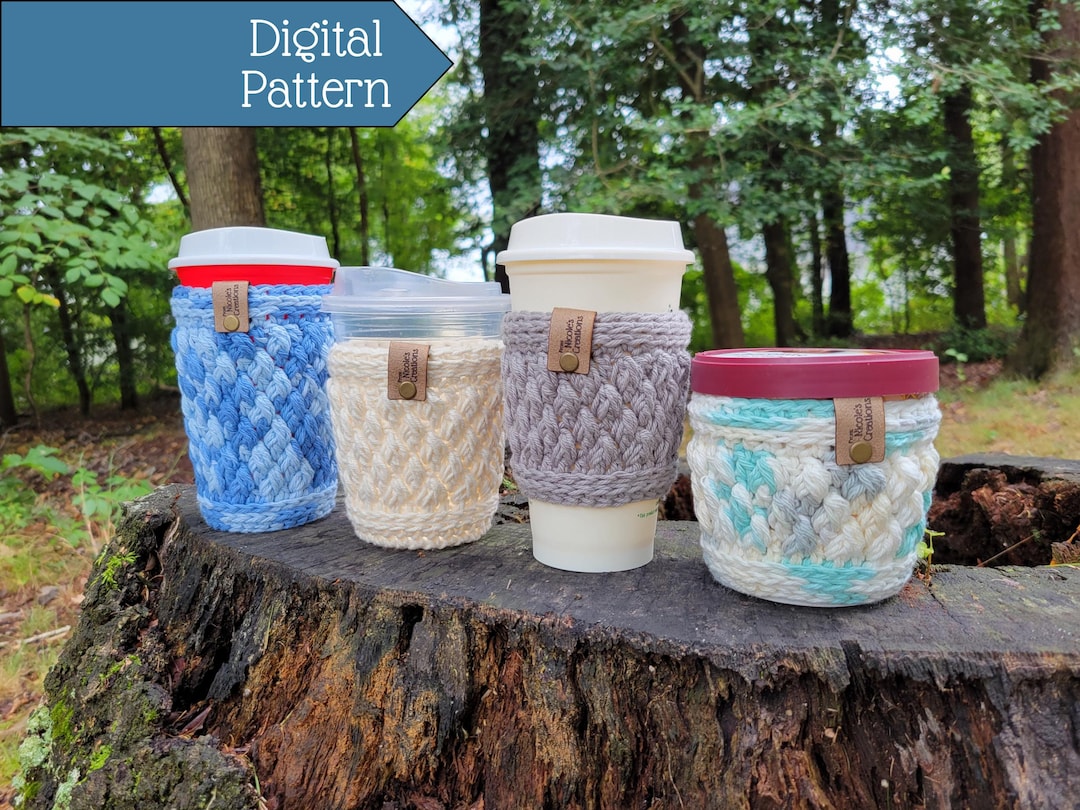 Crochet Pattern: Cozy for Coffee Cups & Ice Cream Pints (gemstone Cup ...
