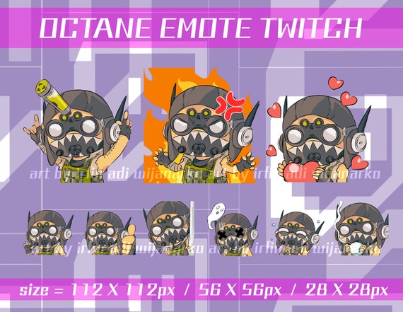 Apex Legends Twitch Emotes Pack Octane Apex Legends Twitch Etsy Belgie