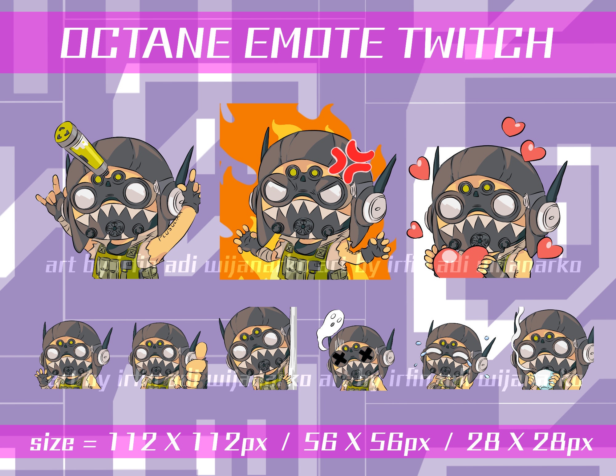 Apex Legends Twitch Emotes Pack Octane Apex Legends Twitch Etsy Ireland