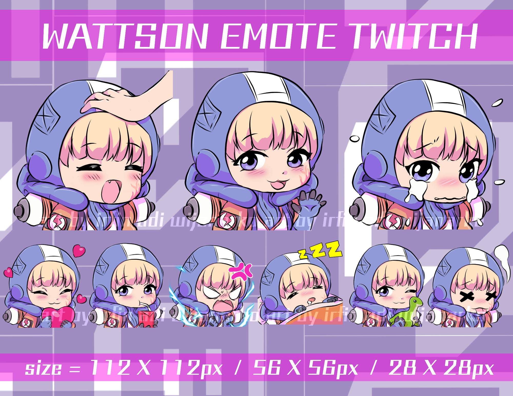 Wattson Apex Legends Twitch Emotes Pack Wattson Apex Legends Etsy
