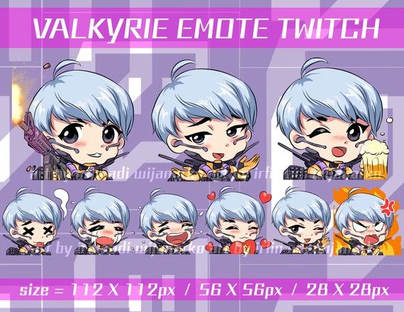 Valkyrie Apex Legends Twitch Emotes Pack Valk Apex Legends Etsy