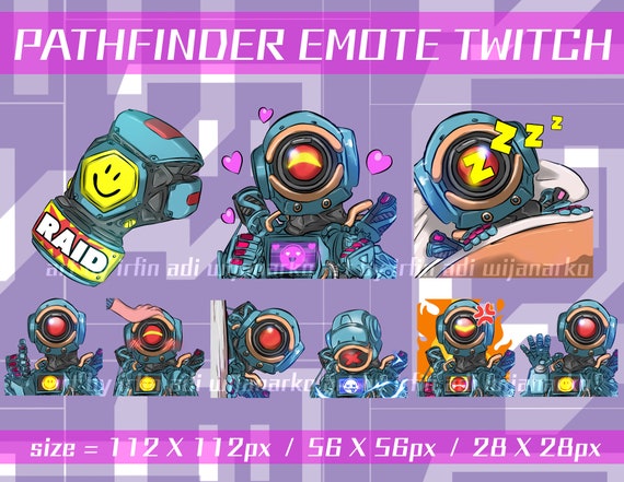 Apex Legends Twitch Emotes Pack Pathfinder Apex Legends Robot - Etsy España