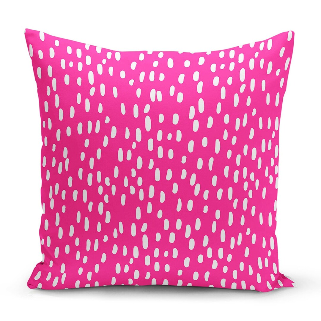 Polka Dot Pink Dot Cushion Cover UK Indoor Outdoor Cover Etsy
