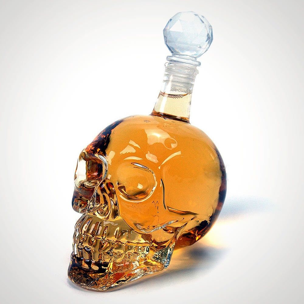 Crystal Skull Head Decanter Various Sizes Etsy