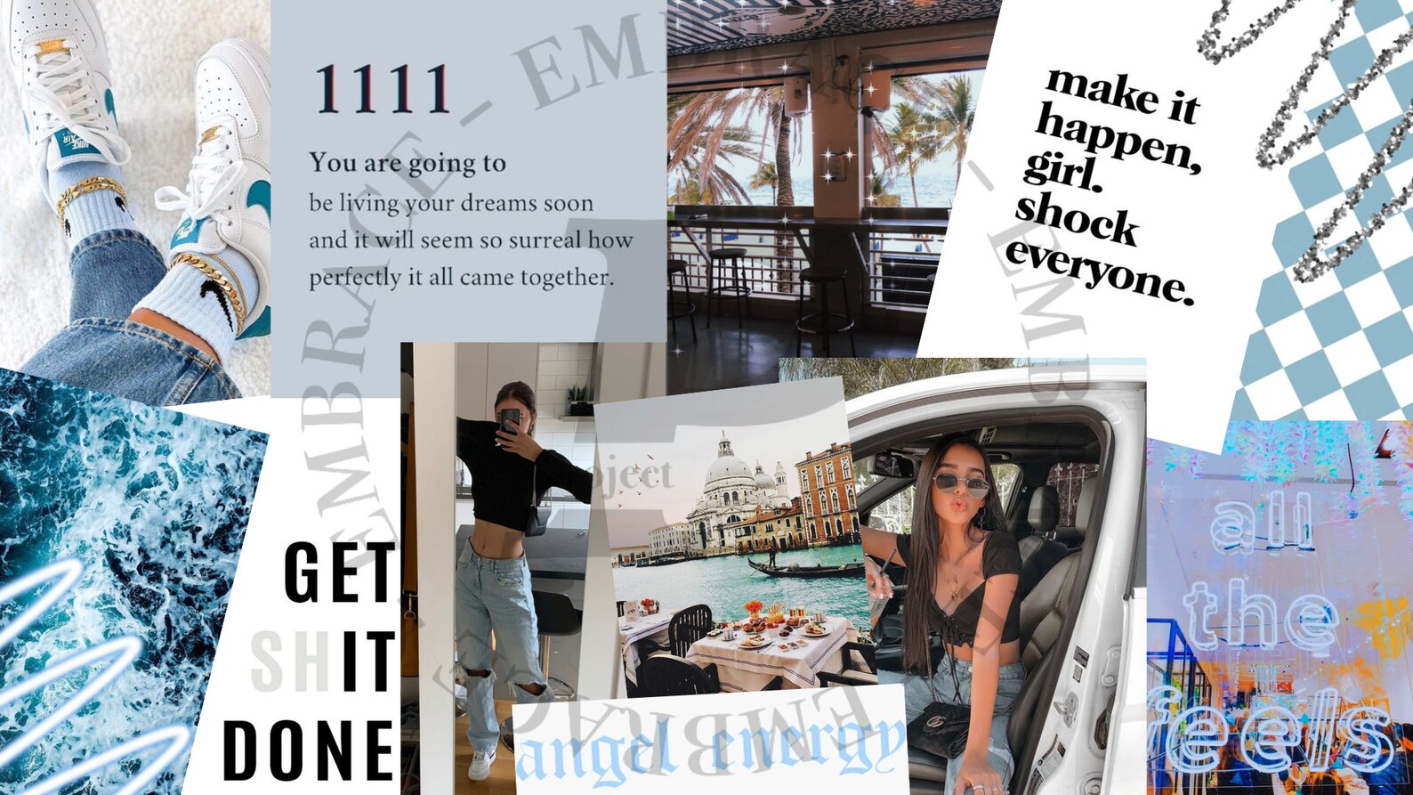 Manifesting Goals Wallpaper Digital Wallpaper Screensaver | Etsy