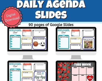 Daily and Weekly Agenda Templates - Google Slides