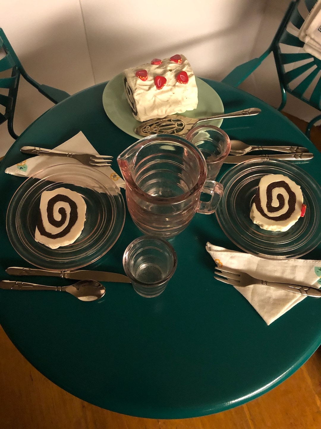American Girl Kit Glass, Linens Set, Cake - Etsy