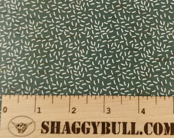 Leather Backed Cork Scattered Rice Sage Green Print 8"x10", 4"x6" (Cork Applied to Real Genuine Cowhide Leather)4-5oz/1.8-2mm