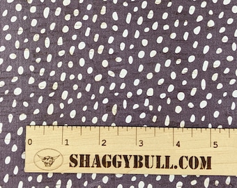 Leather Backed Cork Dalmatian Dots Purple 8"x10", 4"x6" Animal Print (Cork Applied to Real Genuine Cowhide Leather) 4-5oz / 1.8-2mm